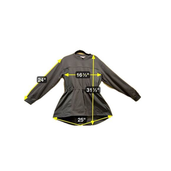 ATHLETA Women’s Sweatshirt Triumph Hybrid Crewneck Size M Forest Green - Picture 3 of 10